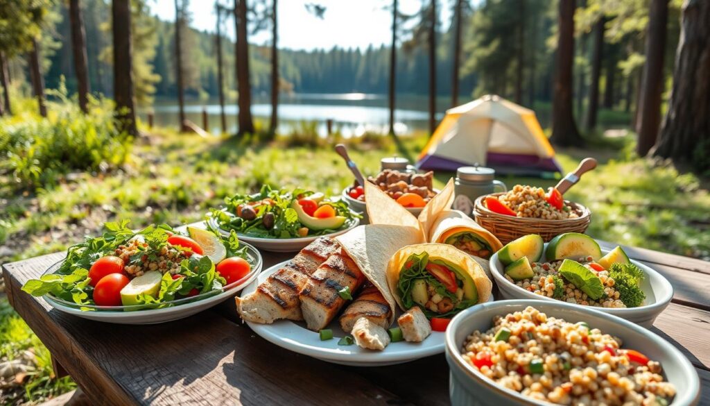 Healthy camping meals