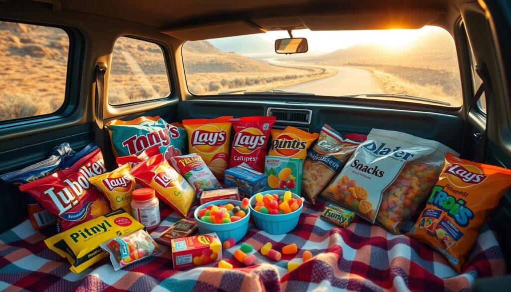 childhood road trip snacks