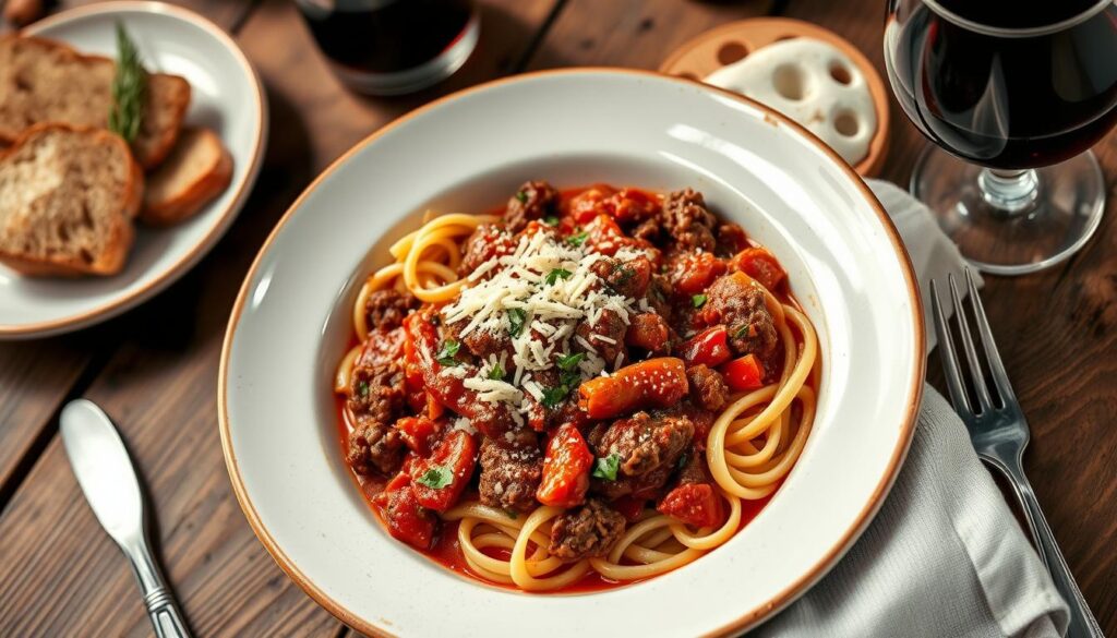 venison bolognese